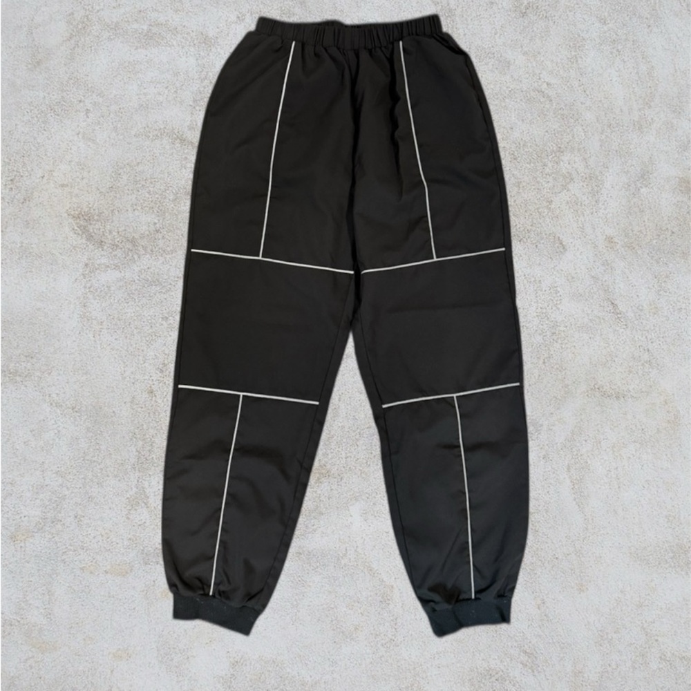 SHEIN Black Joggers with Reflective Trim
